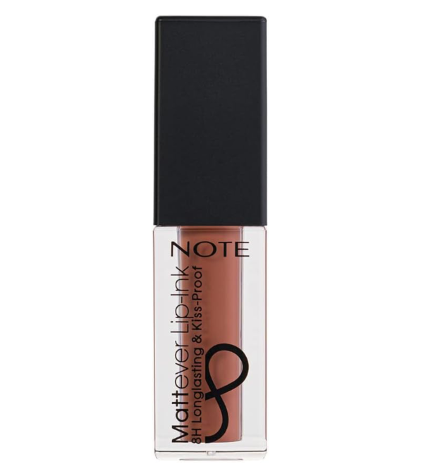 "Note Cosmetics Mattever Lip-Ink 02 Sunset Sand – Long-Lasting, Matte Finish, Rich Color, Comfortable Wear"