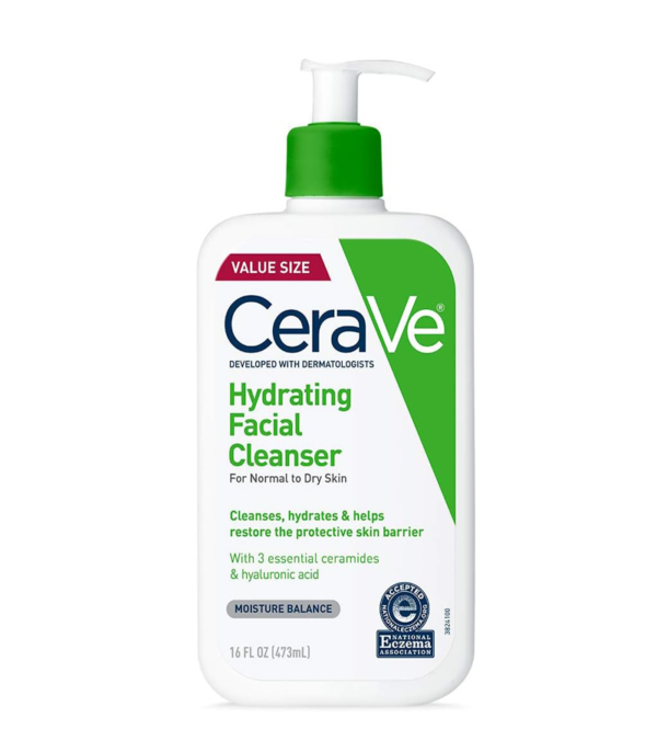 CeraVe Hydrating Cleanser, Hyaluronic Acid, Ceramides, Glycerin, Moisturizing, Fragrance-Free, Paraben-Free.(AED-80)