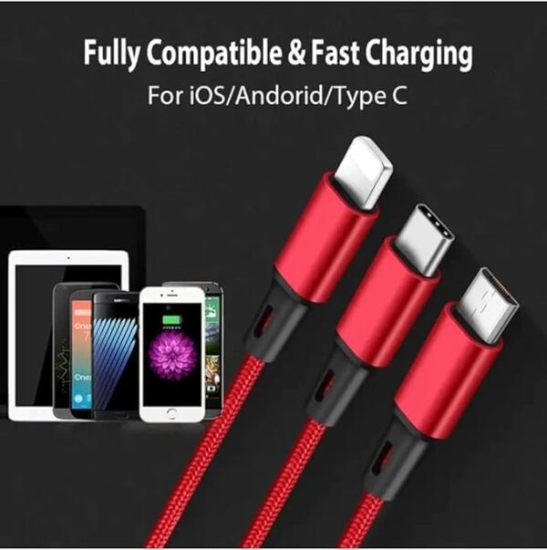 Universal USB 5-in-1 Mobile Charging Cable Versatile 5-in-1(AED-16) - Image 4