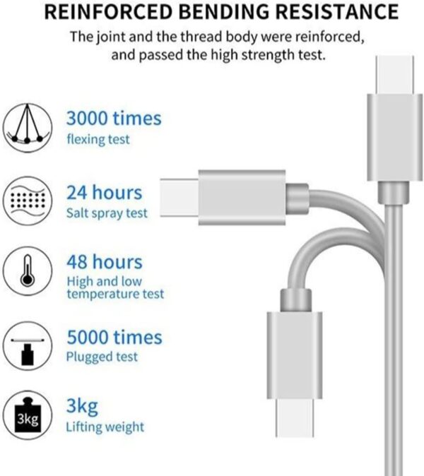 3 in 1 Multi USB Charger Cable Retractable Multiple Charging Cord (AED-25) - Image 4