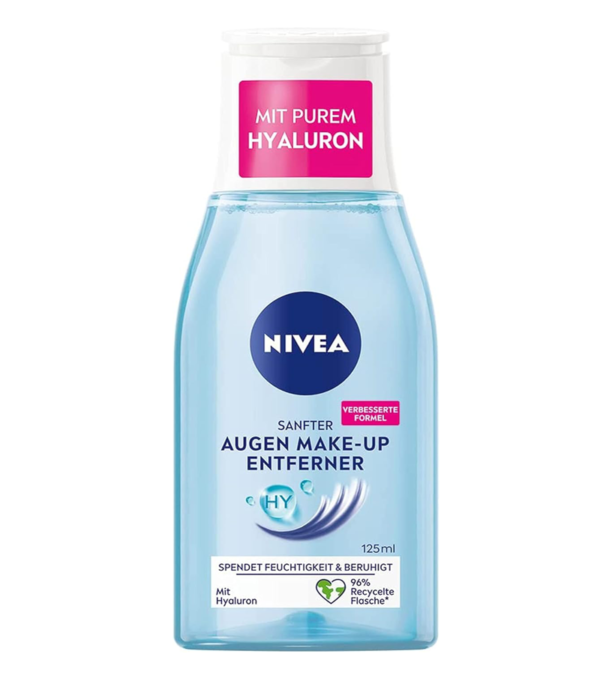 NIVEA Gentle Eye Makeup Remover, 125ml, effectively cleanses, perfect for sensitive eye area.(AED-50)