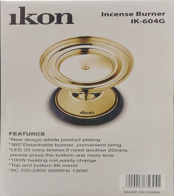 Ikon Incense Burner IK-604G 130W (AED-190) - Image 3