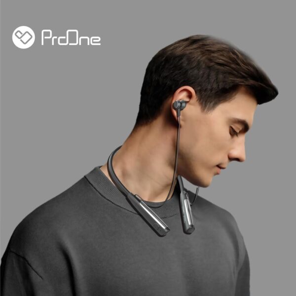 ProOne PHB3307 Bluetooth Neckband Headphones offer 35-hour playtime, wireless connectivity, and extra - Image 2