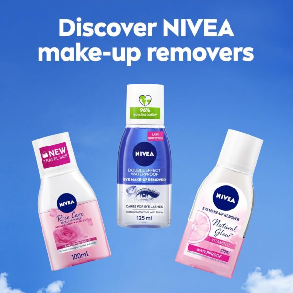 NIVEA Eye Makeup Remover, Double Effect, Sensitive Lashes Protection, 125ml, gentle, effective.(AED-35) - Image 4