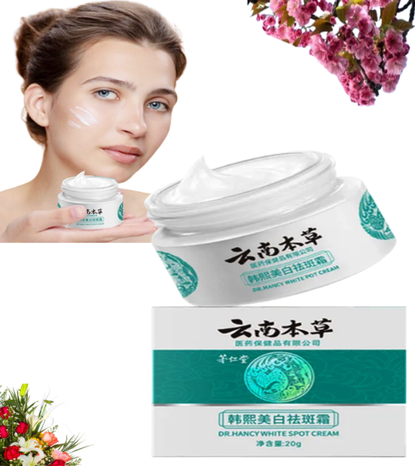 DR.HANCY Yunnan Herbal Whitening Freckle Removing Cream Moisturizing Fade Spots Brightening Face Cream for radiant skin.