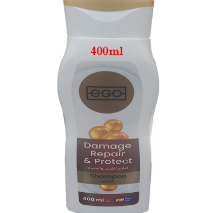 EGO Damage Repair Shampoo 400ml, restores, strengthens, nourishes, repairs damaged hair, enhances