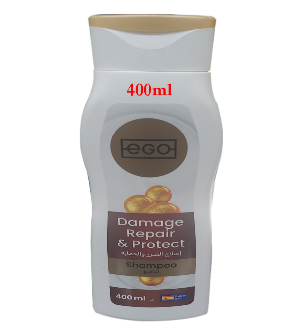 EGO Damage Repair Shampoo 400ml, restores, strengthens, nourishes, repairs damaged hair, enhances