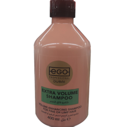 EGO Extra Volume Shampoo enhances fine, limp hair, adding volume, body, and strength