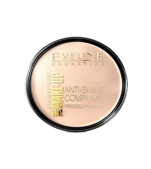 Eveline Make-Up Art Mattifying Powder 32 is a lightweight powder that controls shine and ensures a smooth matte finish.