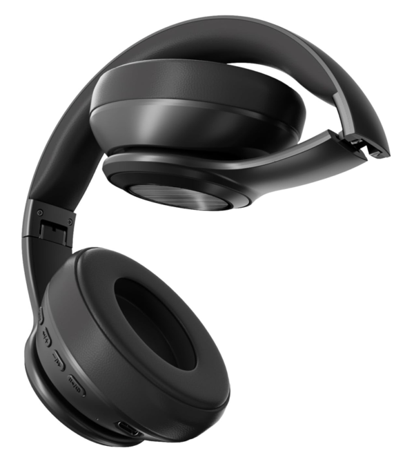 Trands MH84 ANC Wireless Headphone, Black: Active Noise Cancellation, High-Quality Sound, Comfortable Design - Image 3