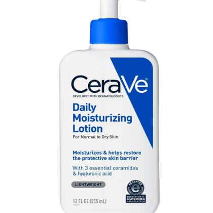 CeraVe Daily Moisturizing Lotion hydrates and restores skin with essential ceramides.