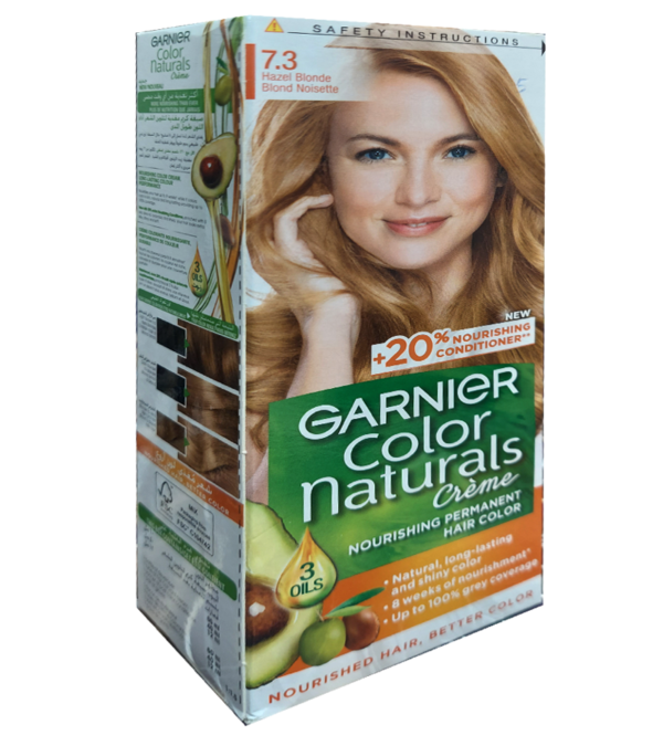 Garnier Color Naturals-7.3 Golden Blonde Hair Color ''+20% Nourishing Conditioner'' - Image 2