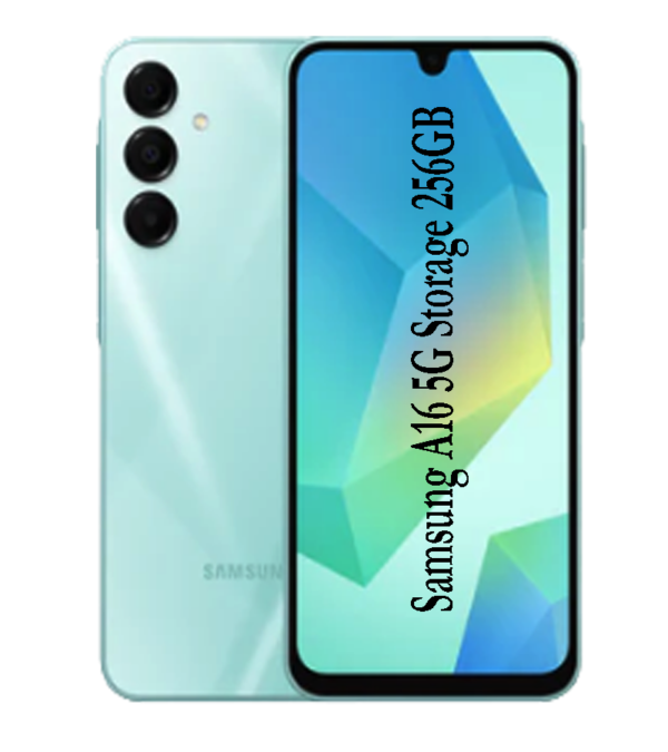 Samsung A16 5G Storage 256GB Camera Rear:- 50MP+5MP+2MP, Camera Font:- 13MP Screen 6.7” (Warranty 1 Years )