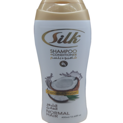 Silk Shampoo and Conditioner for normal hair, smooth, nourished, soft, shiny, healthy, moisturizing.