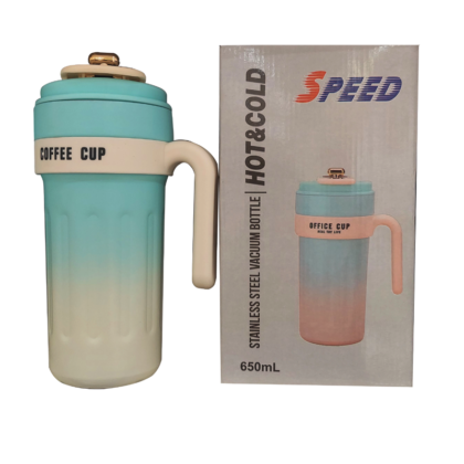 Speed Hot & Cold Bottle, Stainless Steel Vacuum  650ml, Insulated, Durable, Portable.