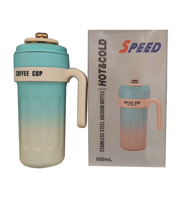 Speed Hot & Cold Bottle, Stainless Steel Vacuum  650ml, Insulated, Durable, Portable.